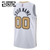 Camiseta Niños NBA Boston Celtics Personalizadas 2025-26 Nike City Edition Blanco Swingman